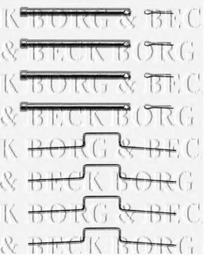 Комплектующие, колодки дискового тормоза BORG & BECK купить
