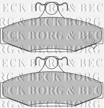 Комплект тормозных колодок, дисковый тормоз BORG & BECK купить