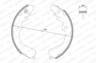Комплект тормозных колодок WEEN купить