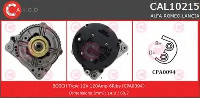 Генератор REMANUFACTURED SERIES CASCO купить