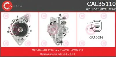 Генератор GENUINE SERIES CASCO купить