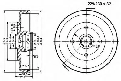 Тормозной барабан VEMA купить