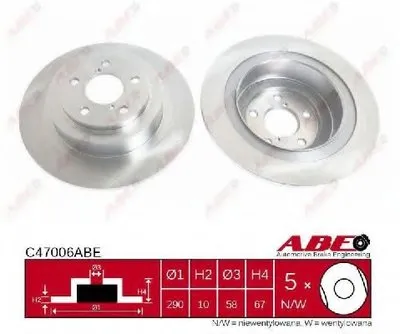 Тормозной диск ABE купить