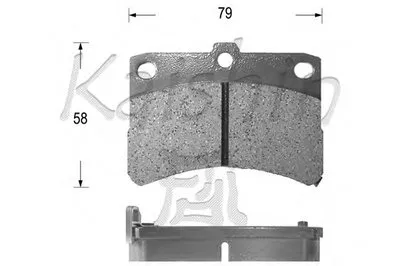 Комплект тормозных колодок, дисковый тормоз KAISHIN купить