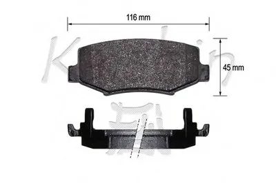 Комплект тормозных колодок, дисковый тормоз KAISHIN купить