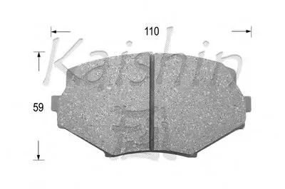 Комплект тормозных колодок, дисковый тормоз KAISHIN купить