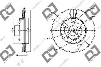 Тормозной диск DJ PARTS купить