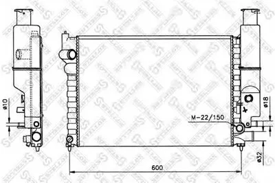 Радиатор, охлаждение двигателя STELLOX купить