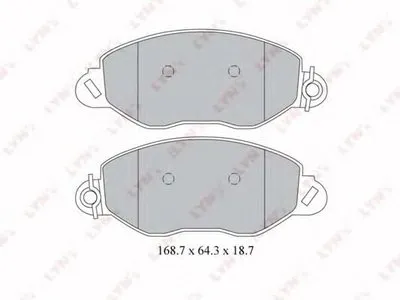 Комплект тормозных колодок, дисковый тормоз LYNXauto купить