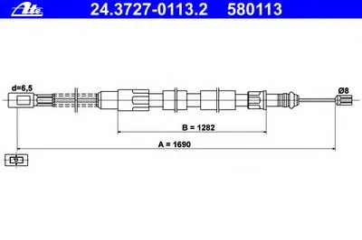 Трос, стояночная тормозная система ATE купить
