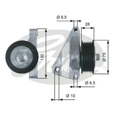 Паразитный / ведущий ролик, поликлиновой ремень DriveAlign® GATES купить