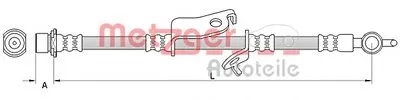 Тормозной шланг METZGER купить