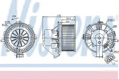 Вентиляция салона NISSENS купить