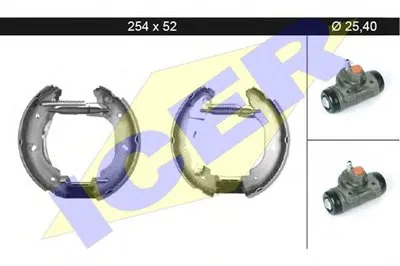 Комплект тормозных колодок ICER купить