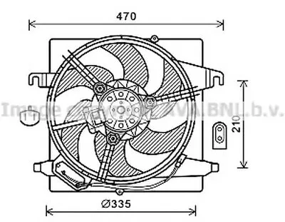 Вентилятор, охлаждение двигателя AVA QUALITY COOLING купить