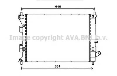 Радиатор, охлаждение двигателя AVA QUALITY COOLING купить
