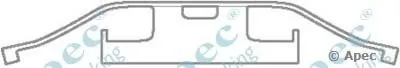 Комплектующие, тормозные колодки APEC braking купить