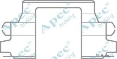 Комплектующие, тормозные колодки APEC braking купить