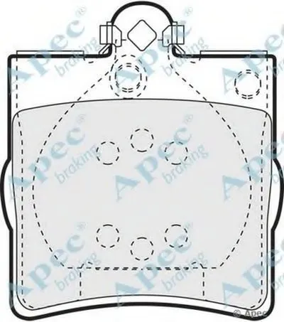 Комплект тормозных колодок, дисковый тормоз APEC braking купить