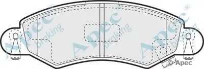 Комплект тормозных колодок, дисковый тормоз APEC braking купить