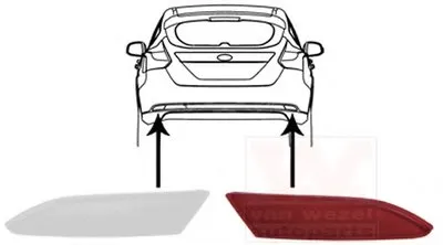 задний прожектор VAN WEZEL купить