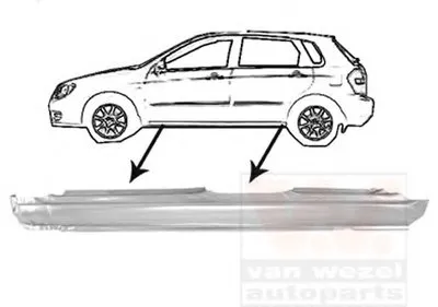 Накладка порога VAN WEZEL купить