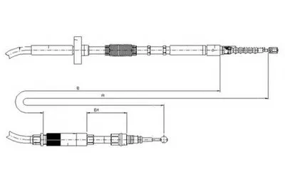 Трос, стояночная тормозная система TEXTAR купить