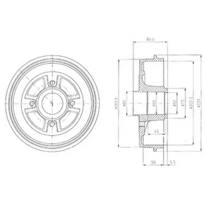 Тормозной барабан DELPHI купить