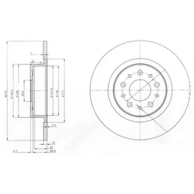 Тормозной диск DELPHI купить