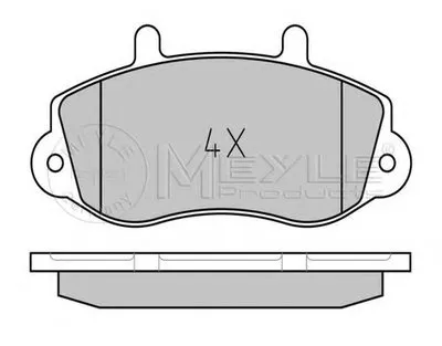 Комплект тормозных колодок, дисковый тормоз PLATINUM PAD MEYLE купить