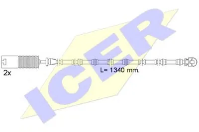 Сигнализатор, износ тормозных колодок ICER купить