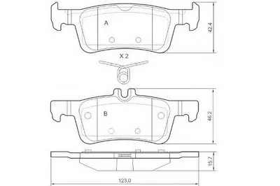 Комплект тормозных колодок, дисковый тормоз E.T.F. купить