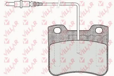 Комплект тормозных колодок, дисковый тормоз VILLAR купить