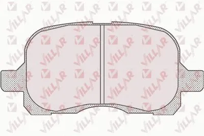 Комплект тормозных колодок, дисковый тормоз VILLAR купить