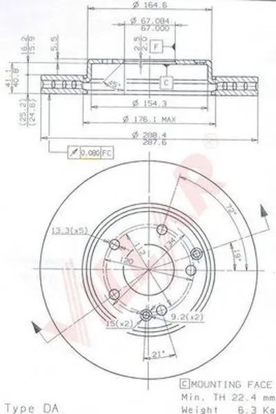 Тормозной диск COATED DISC LINE VILLAR купить