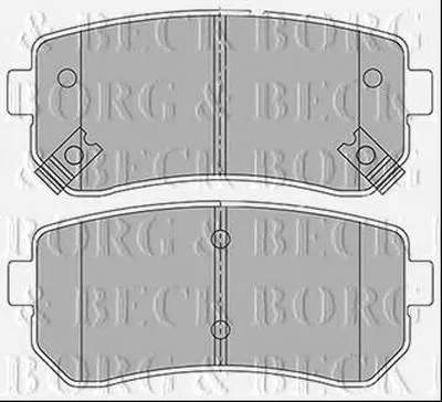 Комплект тормозных колодок, дисковый тормоз BORG & BECK купить