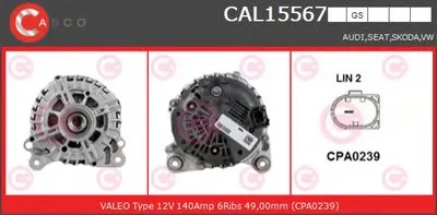 Генератор GENUINE SERIES CASCO купить