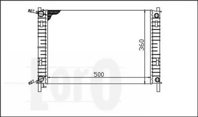 Радиатор, охлаждение двигателя LORO купить