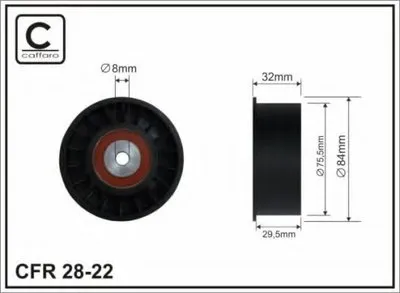 Паразитный / Ведущий ролик, зубчатый ремень CAFFARO купить