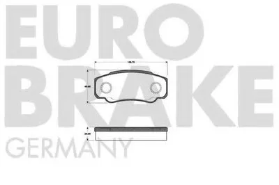 Комплект тормозных колодок, дисковый тормоз EUROBRAKE купить