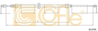 Трос, стояночная тормозная система COFLE купить