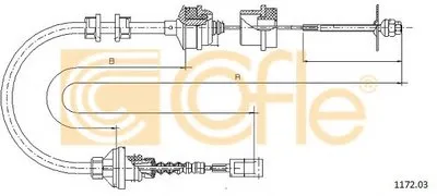 Тросик сцепления COFLE купить