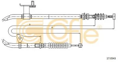 Трос, стояночная тормозная система COFLE купить