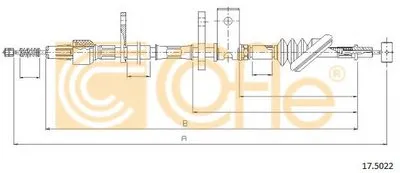 Трос, стояночная тормозная система COFLE купить