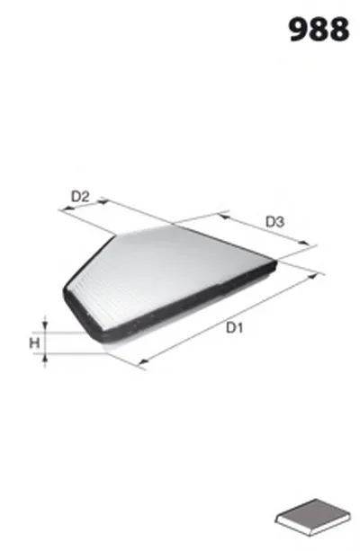 Фильтр, воздух во внутренном пространстве LUCAS FILTERS купить