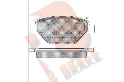 Комплект тормозных колодок, дисковый тормоз R BRAKE купить