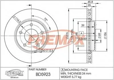 Тормозной диск Premium Black Carbon + FREMAX купить
