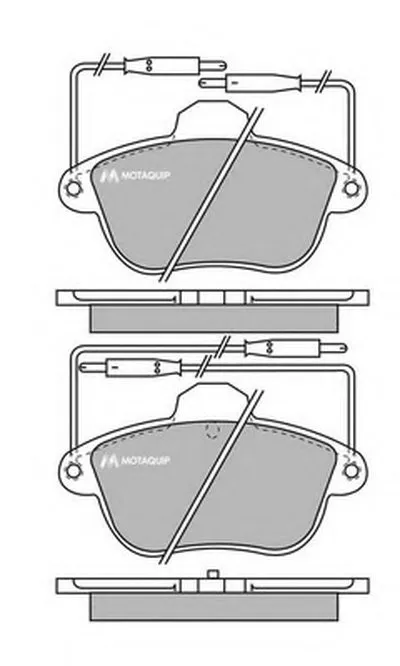 Комплект тормозных колодок, дисковый тормоз MOTAQUIP купить