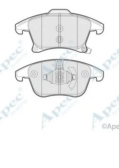 Комплект тормозных колодок, дисковый тормоз APEC braking купить