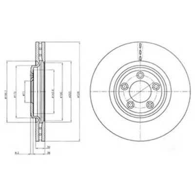Тормозной диск DELPHI купить